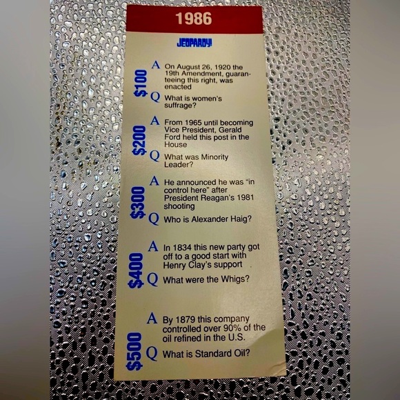 Vintage “Jeopardy” Board Game 1986 Collectors - Jackpot Find - Picture 6 of 9